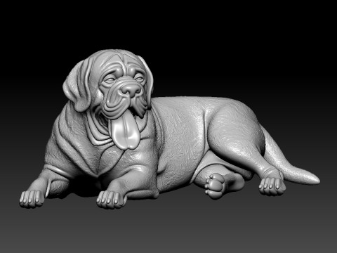 Mastiff - English Mastiff model - 3D print 3D Принт Модель
