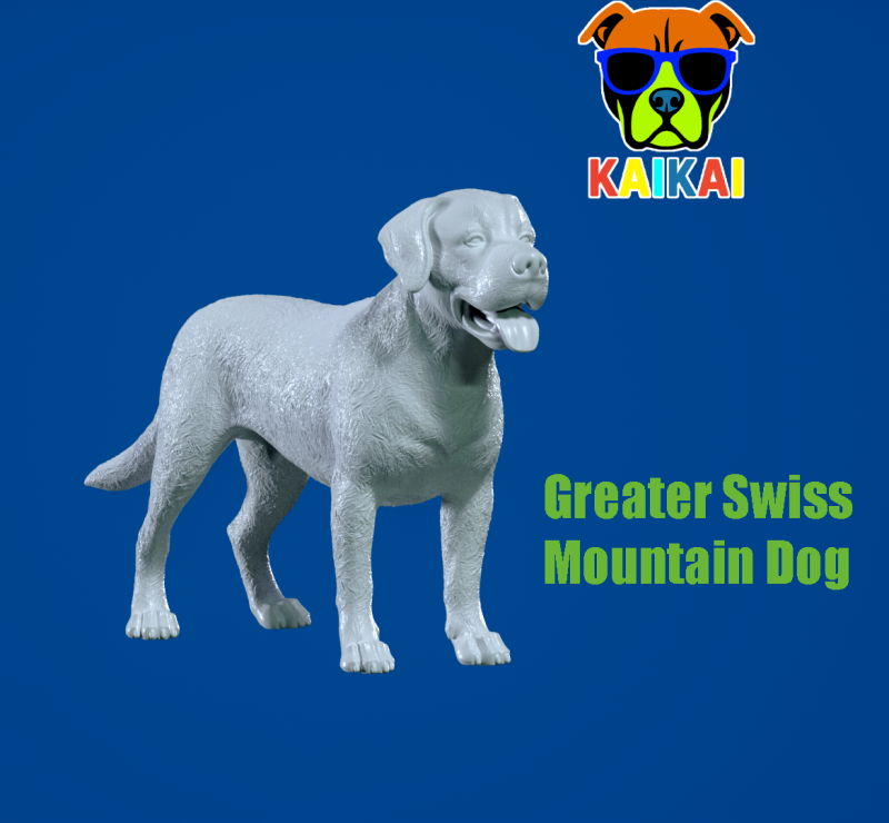 Greater Swiss Mountain Dog model - 3D print Modelo de impresión 3D .c4d .max .obj .3ds .fbx .stl .blend