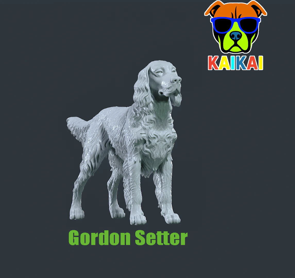 Gordon Setter dog - Gordon the Hound dog - 3D print 3D Print Model .c4d .max .obj .3ds .fbx .stl .blend
