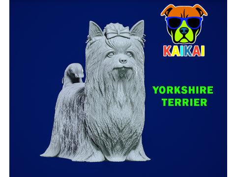 Yorkshire Terrier Dog model - 3D print 3D Принт Модель