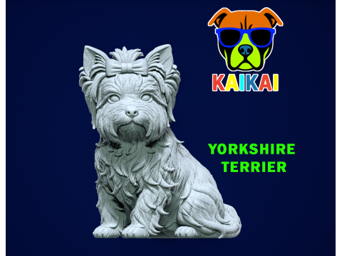 Dog Yorkshire Terrier - Yorkshire model - 3D print 3D Принт Модель