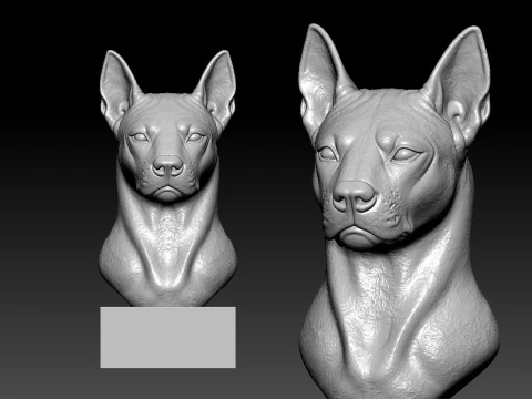 Red Thai Ridgeback Dog model - 3D print 3D Print Model
