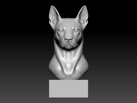 Red Thai Ridgeback Dog model - 3D print Model Cetak 3D