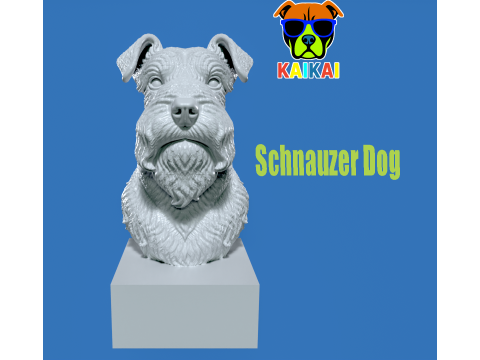 Miniature Schnauzer - Dwarf Schnauzer Dog model - 3D print 3D Print Model