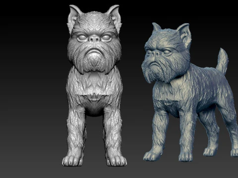 Modello di cane Griffon Bruxellois - stampa 3D Modello di stampa 3D