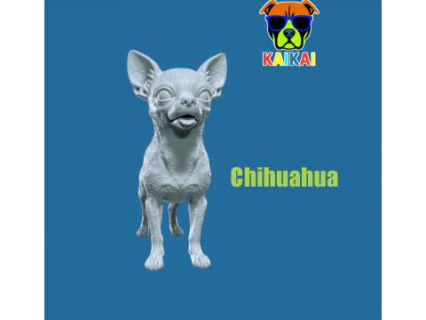 Chihuahua Dog model - 3D print 3D Print Model