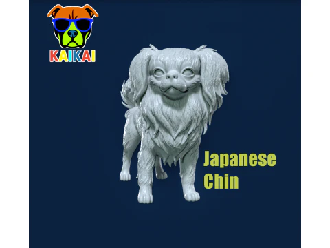 日本下巴狗 - 日本西班牙猎犬 - 3D 打印 3D 打印模型