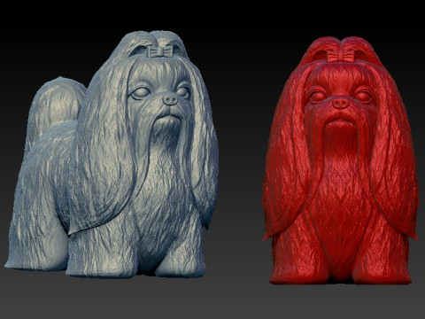 Maltese dog model - 3D print 3D 프린트 모델