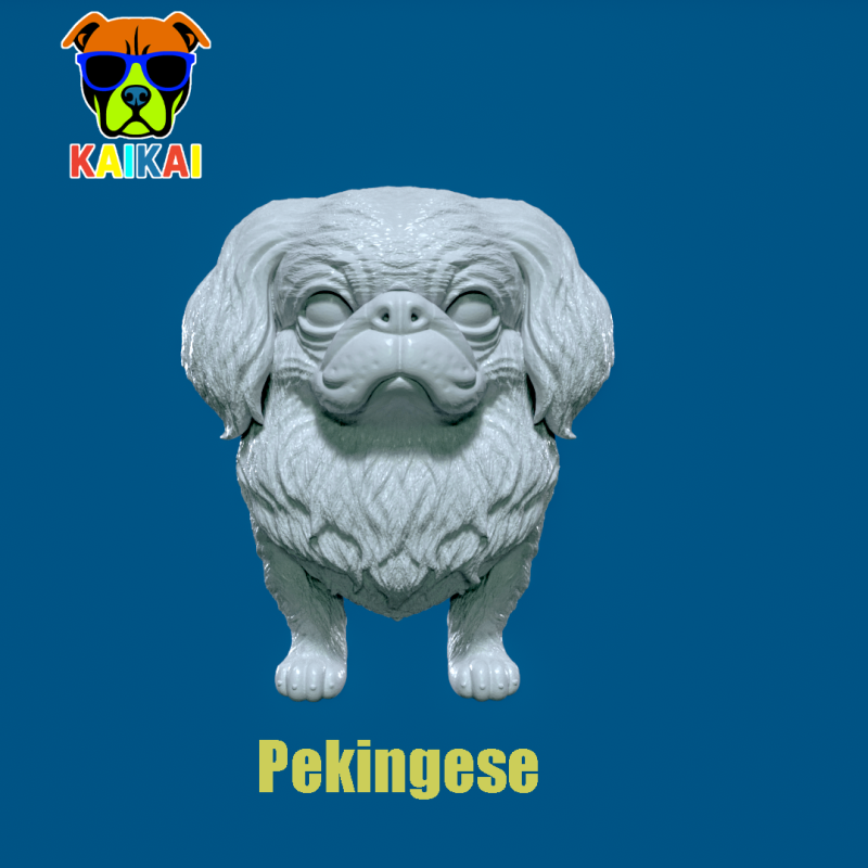 Pekingese Dog Beijing - 3D print Model Cetak 3D .c4d .max .obj .3ds .fbx .stl .blend
