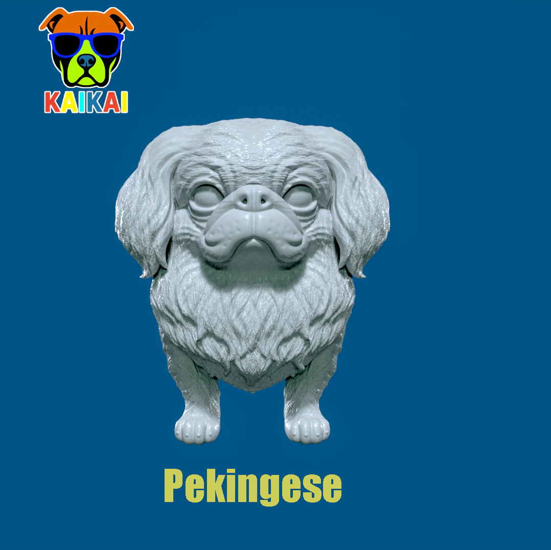 Pekingese Dog Beijing - 3D print 3D Print Model .c4d .max .obj .3ds .fbx .stl .blend