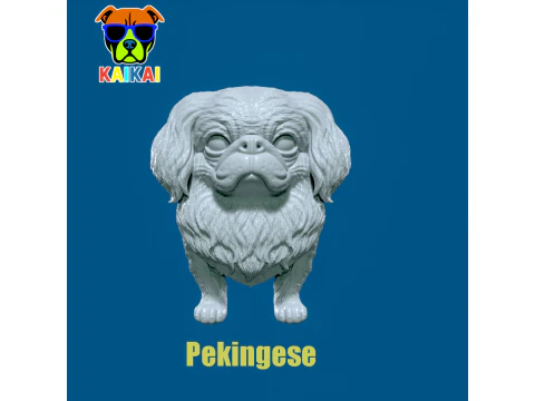 Perro Pequin&eacute;s Beijing - Impresi&oacute;n 3D Modelo de impresión 3D