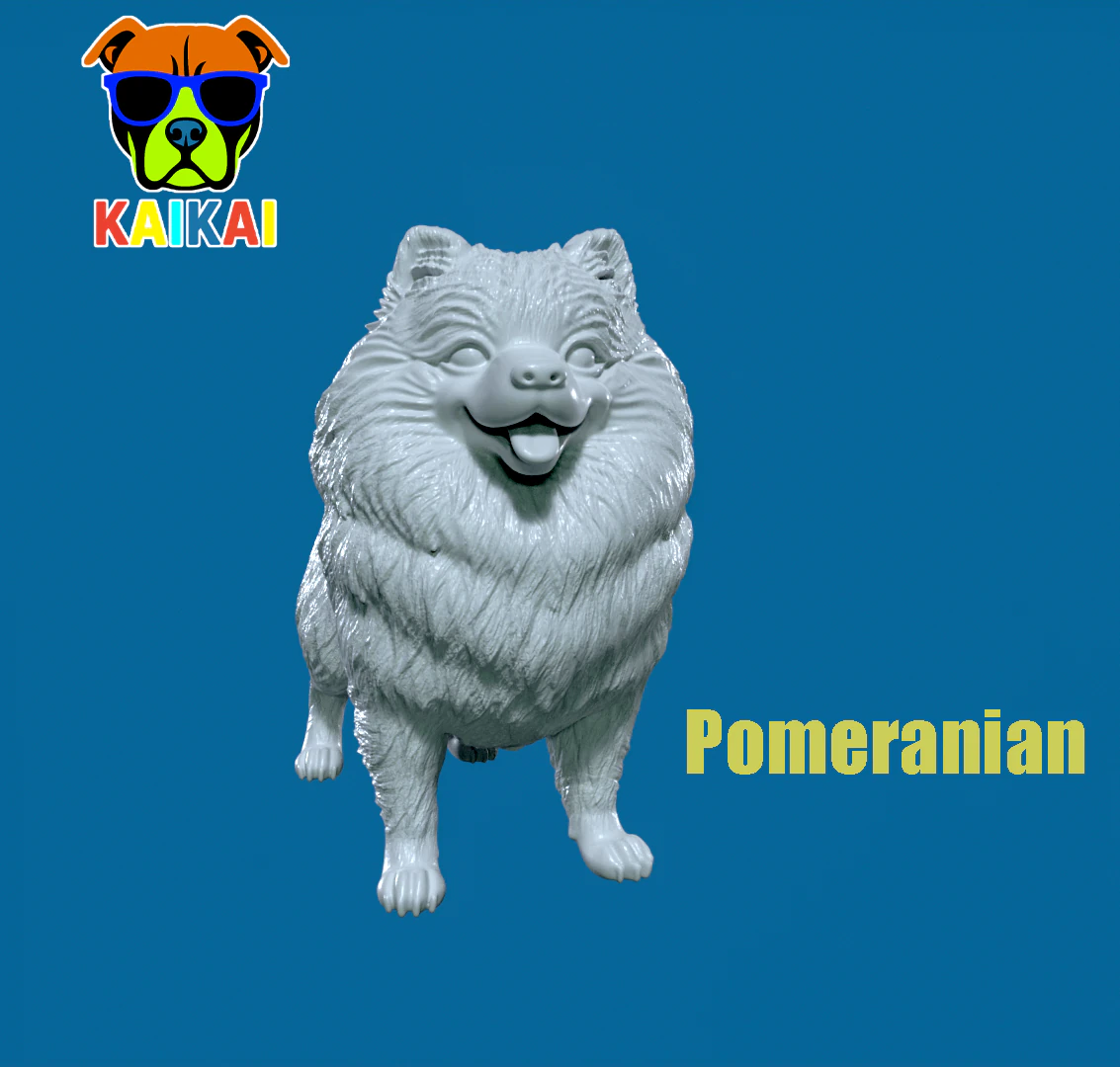 Pomeranian dog - German Toy Spitz Dog - 3D print 3D Print Model .c4d .max .obj .3ds .fbx .stl .blend 