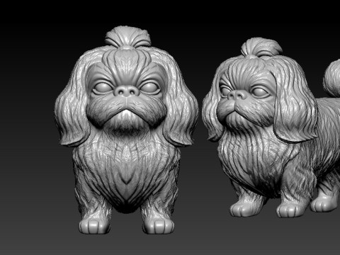 Shih Tzu Dog - Cuc Dog model - 3D print 3D 프린트 모델