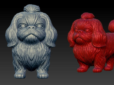 Shih Tzu Dog - Cuc Dog model - 3D print 3D 프린트 모델