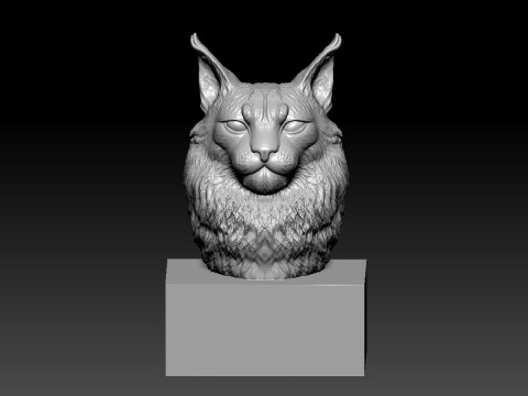 Birman Cat Head - Burmese Cat Head Bust - 3D print 3D Print Model