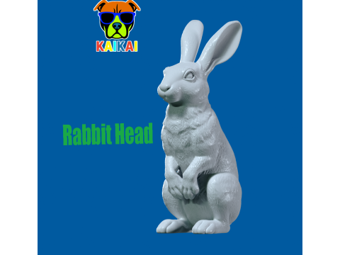Rabbit head- Riverine Rabbit Bust model - 3D print Modelo de Impressão 3D
