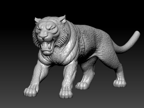 Tiger-like- Indochina Tiger model - 3D print 3D-printmodel