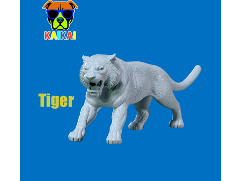 Tiger-like- Indochina Tiger model - 3D print Model Cetak 3D