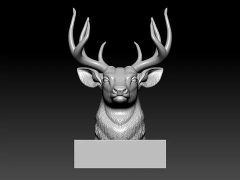 Cervus canadensis - Deer bust model - 3D print 3D Print Model