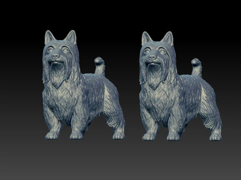 Silky Terrier Terrier Dog model - 3D print 3D Print Model