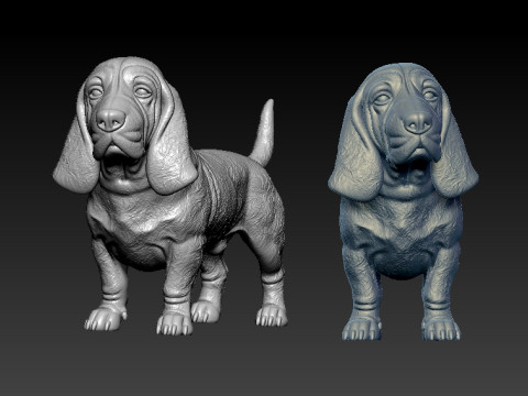 Southern Hound DOG model - decor - 3D print Model Cetak 3D