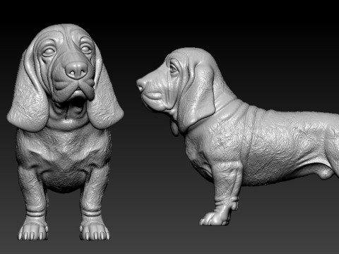 Southern Hound DOG model - decor - 3D print Model Cetak 3D