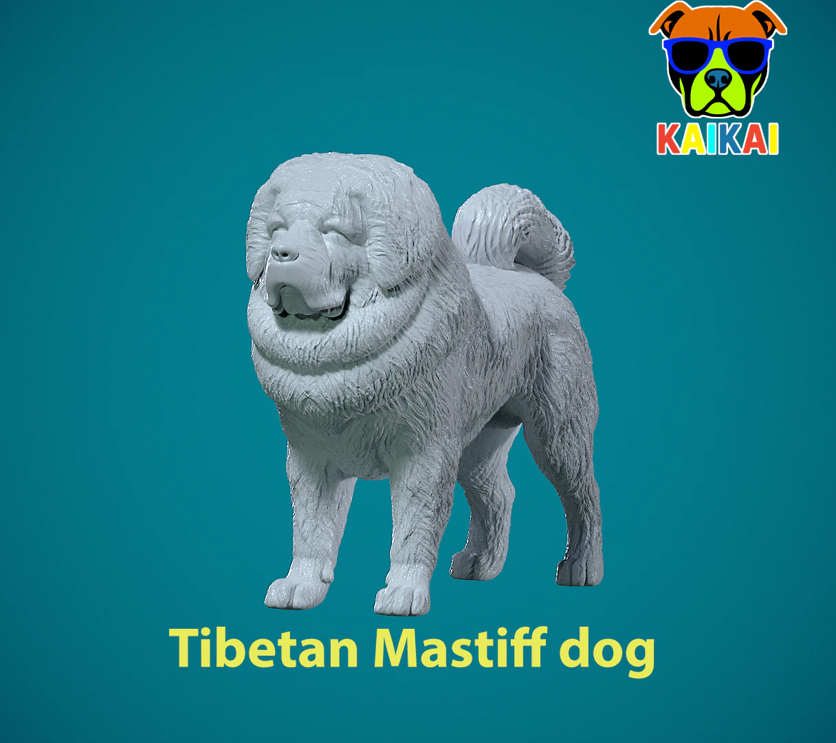 Perro Mast&iacute;n Tibetano - modelo DOg mast&iacute;n - Impresi&oacute;n 3D Modelo de impresión 3D .c4d .max .obj .3ds .fbx .stl .blend 