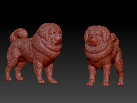 Perro Mast&iacute;n Tibetano - modelo DOg mast&iacute;n - Impresi&oacute;n 3D Modelo de impresión 3D