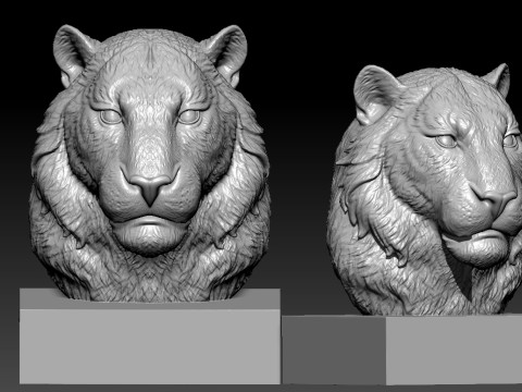 Tiger- Panthera tigris model - statue - 3D print 3D Print Model