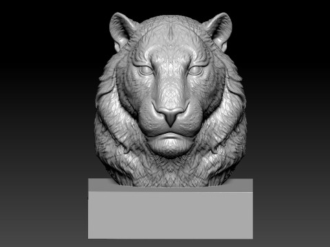 Tiger- Panthera tigris model - statue - 3D print 3D Print Model