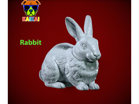 Rabbit rex model - statue - decor - 3D print Model do druku 3D