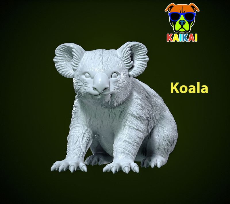 Koala bear model - Bear model - statue - 3D print Modelo de Impressão 3D .c4d .max .obj .3ds .fbx .stl .blend