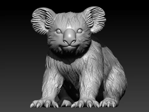 Koala bear model - Bear model - statue - 3D print 3D Print Model