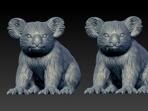 Koala bear model - Bear model - statue - 3D print Modelo de Impressão 3D