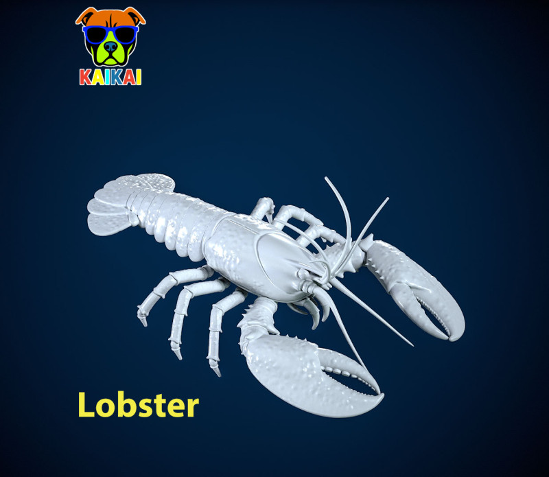 Lobster - SEA LIFE MODEL - 3D print Modelo de Impressão 3D .c4d .max .obj .3ds .fbx .stl .blend 