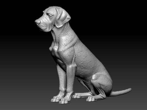 Great Dane dog model - German Mastiff dog statue - 3D print 3D प्रिंट मॉडल