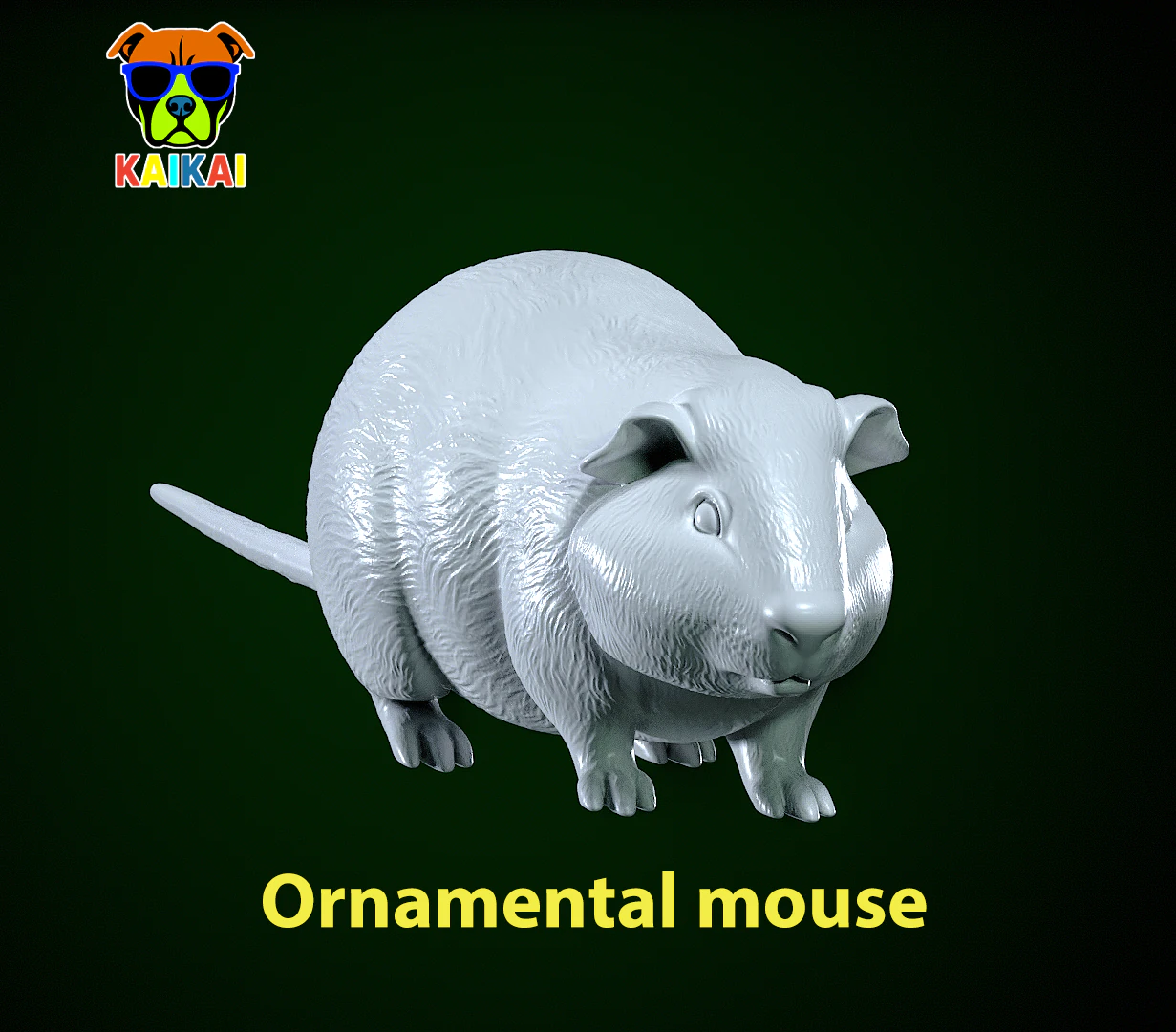 Hamster model - stumpy tail mouse statue - 3D print 3D Print Model .c4d .max .obj .3ds .fbx .stl .blend