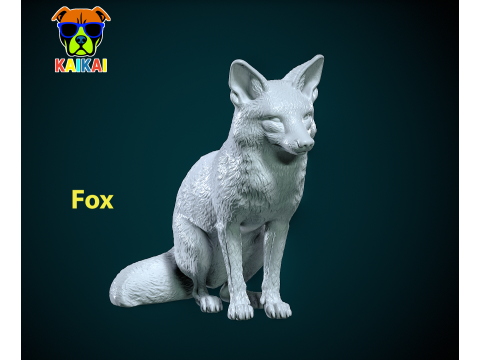 Fox model - Red fox statue - decor - 3D print 3D Print Model