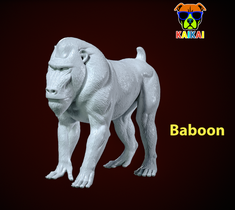 Baboon model - King Kong statue - Monkey decor - 3D print 3D Принт Модель .c4d .max .obj .3ds .fbx .stl .blend