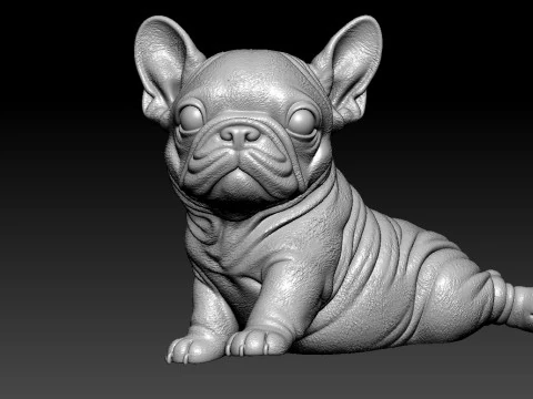 Bulldog model - america bully dog - 3D print 3D Print Model