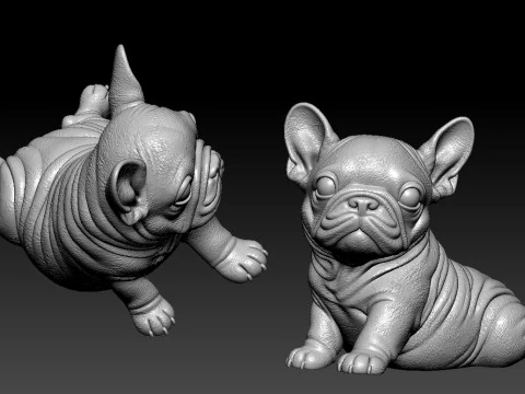 Bulldog model - america bully dog - 3D print 3D Print Model