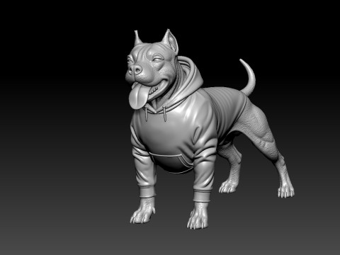 American Bulldog Urban vibes Decor 3D-printmodel