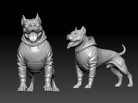 American Bulldog Urban vibes Decor 3D-printmodel