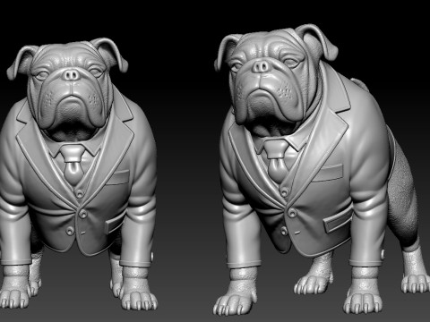 English bulldog fashion - Bulldog urban vibes decor 3D-printmodel