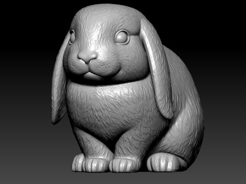 Floppy-eared rabbit urban vibes 3D Baskı Modeli