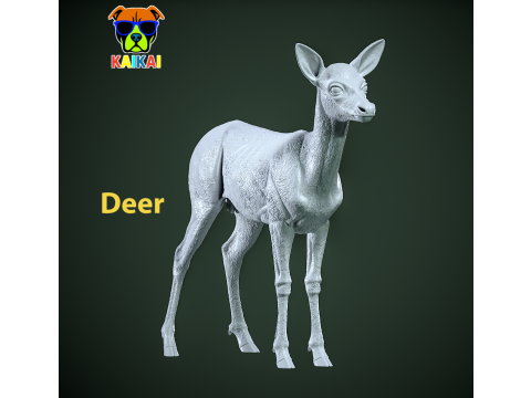 Deer model - deer statue urban vibes 3D Print Model
