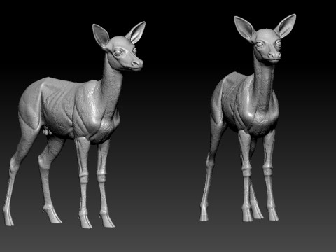 Deer model - deer statue urban vibes 3Dプリントモデル