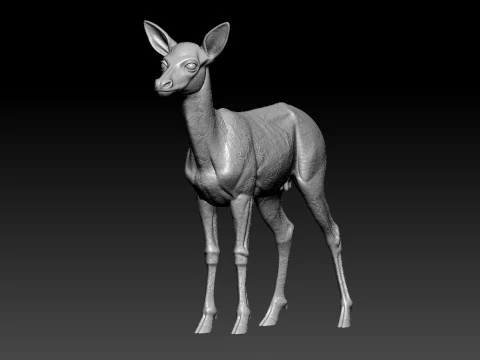 Deer model - deer statue urban vibes 3D Print Model