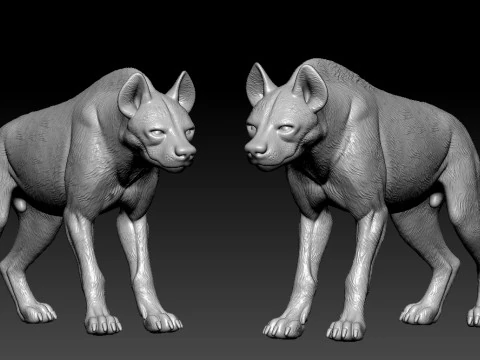 Hyena model - hyena statue Urban vibes 3D Print Model
