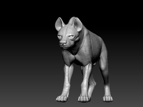Hyena model - hyena statue Urban vibes 3D 프린트 모델